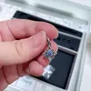 100% 925 Sterling Silver Cinder Blue Star Wisiorek Urok Koralik Pasuje European Pandora Styl Biżuteria Bransoletki