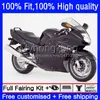 Injektionsmöbler för Honda Blackbird CBR 1100XX 1100 XX 96-07 35NO.27 CBR1100XX 96 97 98 99 00 01 Matt Black CBR1100 XX 2002 2003 2004 2005 2006 2007 OEM Bodys