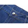 Komfort męski Stretch Denim Dżinsy Lato Proste Cienkie Slim Fit Business Casual Classic Spodnie 210716