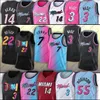 22 Butler Miamis Basketball Jerseys Jimmy Dwayne Dwyane 3 Wade 7 Kyle Bam 14 Tyler Lowry Herro Adebayo Robinson Men Stitched Jersey