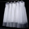 Sacs de rangement 50pcs robe de mariée transparente de haute qualité cache-poussière doux Tulle vêtement robe de mariée Net fil sac 160cm 180cm