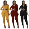 Women Thread Pit Elasticity Rompers Designer Spring One Piece Hooded Jumpsuit With Belt Fashion Solid Strapless V Neck Bodysuits For Ladies