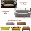 VIP Home Sofa Pokrywa do salonu Meble Corner Cabrio Pies Fotele trzy siedzenia Elastyczne 211116