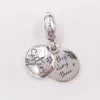 Creazione di gioielli da sposa in argento Pandora Forever Sisters Braccialetti con perline con ciondoli fai-da-te Regali per la festa della mamma fidanzata per moglie Collana con catena da donna con nome di perline 798012FPC