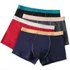 6PS / Pack 9XL Big Size Mannelijke Ondergoed Ademend Boxershorts Mannen Onderbroek Merk Man Boxer Underwear Solid Cotton Mens Underware H1214