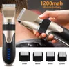 Professional Hair Trimmer Digital USB Rechargeable Clipper for Men cut Ceramic Blade Razor Cutter Barber Machine 220216