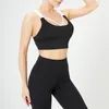 Reggiseni sportivi da donna Gilet intimo antiurto traspirante Palestra Fitness Atletico Corsa Yoga Allenamento Sport Completo da allenamento nero