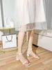 Women Sandals Thick Heels Summer Ladies Soft Comfortable Cross Straps Solid Beige Nude Purple Sexy Elegant Sandals 210520