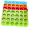 DIY Silicone Cupcake Mold 24 Cups Creative Cake Mold Non-Stick 4 Colors Cupcake Modeling Tools DH8856