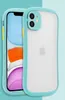 Moda Pequena Cintura Linda Capas Matte Clear Phone Case Transparente Pele Sinta-se Back Cover Protector para iPhone 12 Mini Pro Max