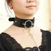 Colliers Punk Collier Collier Femme Noir Collier Pu Cuir Goth Rivets Pendientes Party Club Sexy Gothique Femme Bijoux