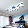 LED Enfant Lustre Étude Créative Télécommande chauve-souris Plafonniers Pour chambre Lampe Suspendue Dans L'éclairage du salon