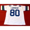 Mitch Custom Football Jersey Herren Jugend Damen Vintage STEVE LARGENT 80 CUSTOM WHITE Rare High School Größe S-6XL oder beliebige Namens- und Nummerntrikots