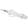 CHNAFAIRPRICE NC060 ROOKPIPES TRIPLE RECYCLE BUBBLER 510 QUARTZ BANGER NAIL 45/90 graden Titanium nagels Gladde luchtstroom Dab Rig Glass Bong