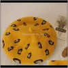 Baby Maternity Drop Leverans 2021 Vinter Kids Beret Kepsar Leopard Skriv ut Stickad Beanie Cap Baby Barn Hat Tjejer Varma Utomhus Caps Accessori