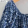 Kvinnor Vintage Square Collar Leopard Skriv ut Kort Smock Blouse Femmr Puff Sleeve Elastisk skjorta Chic Slim Blusas Toppar LS9232 210420