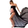 Maternity Dresses For Photo Shoots Chiffon Pregnancy Dress Photography Props Maxi Gown Dresses For Pregnant Women Clothes 2021 AA220309