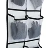 Förvaringslådor fack 24 Pocket Large Mesh Tyglåda hängande väska väggmonterade diverse arrangör Holder Rumskor tofflor