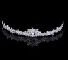 2021 Блестящий кристалл Bridal Crown Tiara 18k белый позолоченный металлический свадьба невеста волосы гребень модный дизайн дешево