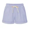Summer mulheres largura shorts de algodão algodão altos bolsos de cordão casual girl plus size m-6xl aic88 feminino
