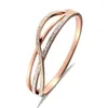Новое поступление Hot 316 из нержавеющей стали розовые золотые кристаллы весенние браслеты браслеты никель бесплатные украшения для женщин подарок любовника Q0717