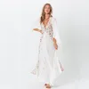 robe kimono à imprimé floral