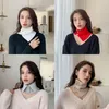 Fashion Design Knit Neck Warmer Circle Autumn Winter Plush Ski Climbing for Women Stretch Fabric Long Skinny Scarf