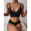 2021 Seksi Katı Mayo Kadın Bikini Push Up Up Mayo Yelek Bikini Set Brezilyalı Mayo İki Parçalı Swim Suit Femalex0523