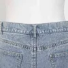 GALCAUR Designer Denim Shorts For Women High Waist Patchwork Tassels Asymmetric Blue Casual Short Pants Female Summer