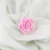 Mooie Rose Bloemen Servet Ringen Goud Kleur Hoops Romantisch Nice Looking Weding Party Tafel Decoraties Levert RH8751