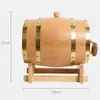 Drinking Straws Wood Wine Barrel Oak Beer Brewing Equipment Mini Keg Beverage Turnover Bucket Large Capacity Storage Container296y