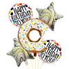 Party-Dekoration, Donut-Folienballon, 5 Stück/Set, alles Gute zum Geburtstag, Hochzeit, Weihnachten, Babyparty, aufblasbare Aluminium-Luftballons, Event-Zubehör, Kinderspielzeug