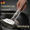 Kitchen Tools 201 non magnetic stainless steel frying shovel easy to filter oil large stress area strong grip without oil1898029