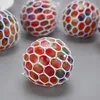 Juguete blando 5,0 CM cuentas coloridas malla Squish Grape Ball Fidget juguete antiestrés ventilación bolas Squeeze descompresión alivio de la ansiedad