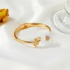 Nieuwe kleine daisy armband voor vrouwen bloembij dier ketting asymmetrische verstelbare gesp armband dames sieraden partij q0719