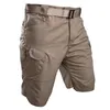 Männer Shorts Taktische Fracht Smart Casual Männliche Camouflage Kleidung Camo Armee Training Soild Farbe Hosen Sport Sweatpant 210806