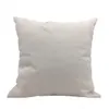taie d'oreiller Décoratif Oreiller 40 * 40 cm Sublimation Livre Blanc Poche Couverture Solide Couleur Polyester Lin Coussin Couvre Textiles de Maison