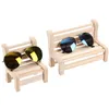 Nouveau petite chaise créative bijoux en bois viailles de rack cadre lunettes mobile téléphone boucles d'oreilles accessoires photographie de photographie