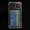 Mode Clair Transparent TPU Antichoc Téléphone Cas avec Fente Pour Carte Couverture Arrière Cas Pour iPhone 13 12 Mini 11 Pro Max XS 8 7 Plus Nouveau