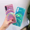 무지개 패턴 전화 케이스 TPU + PC + 아크릴 휴대 전화 케이스 커버 아이폰 13 12 미니 11 Pro Max X XS XR 7 8 Plus Samsung S20 S20FE S21 S21ULTRA A72