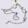 Minnaar Brief Forever Love Hanger Ketting Cadeau voor Paar Rhinestone Hartketen Kettingen Mode-sieraden Accessoires