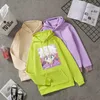 Kawaii Hoodie Hunter x Hunter Mulheres Mulheres Japonesa Anime Killua Zoldyck Devil Imprimir Harajuku Streetwear Hoodies Oversized Y0729