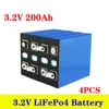 4ピース3.2V 100Ah 200Ah 280Ah LiFePO4電池パックリチウム鉄のhosha DIY 12V 24Vオートバイ電気自動車の太陽インバーターバッテリー