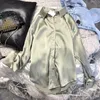 Primavera 2021 ropa para mujer seda camisas vintage blusas sheer top de manga larga camisa de vestido de talla grande con sobresext de mujer