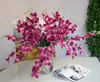 10Pcs Artificial Flowers Orchid Branch Wedding Bouquet Road Lead Fake Flowers Home Living Room Decoration Photography Props