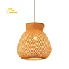 Kinesisk klassisk bambu LED -pendellampa Vintage Loft Restaurang Dekorationslampor Ljuskök Lampor