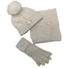 Designer Hommes Femmes Bonnet Écharpe Gant Ensemble De Luxe Chapeau Bonnets Tricotés Écharpes De Ski Masque Gants Unisexe Hiver En Plein Air Ensembles De Mode