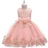 Fille D'été Dentelle Princesse Robe Enfants Floral Robe Robes Pour Filles Vêtements Enfants Fête D'anniversaire Tutu Custome Vestidos 211027