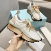 dames mannen shell-teen witte casual schoen luxe ontwerpschoenen all-match lederen dik zolen retro patchwork sneakers maat 35-44