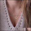 Chaînes Colliers Pendentifs Bijoux Chaînes Minimaliste Simple Métal Collier Court Cadeaux Europe Et États-Unis Drop Delivery 2021 Y7Qgp